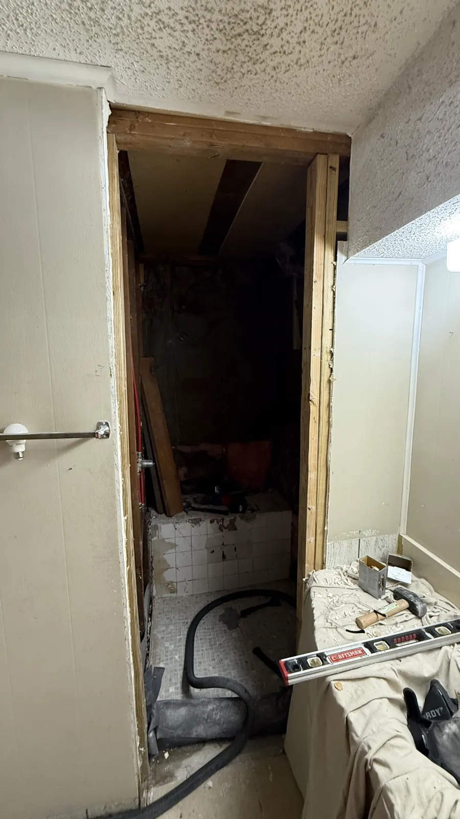 Shower Replacement — before — Service Pros, Tulsa metro Oklahoma
