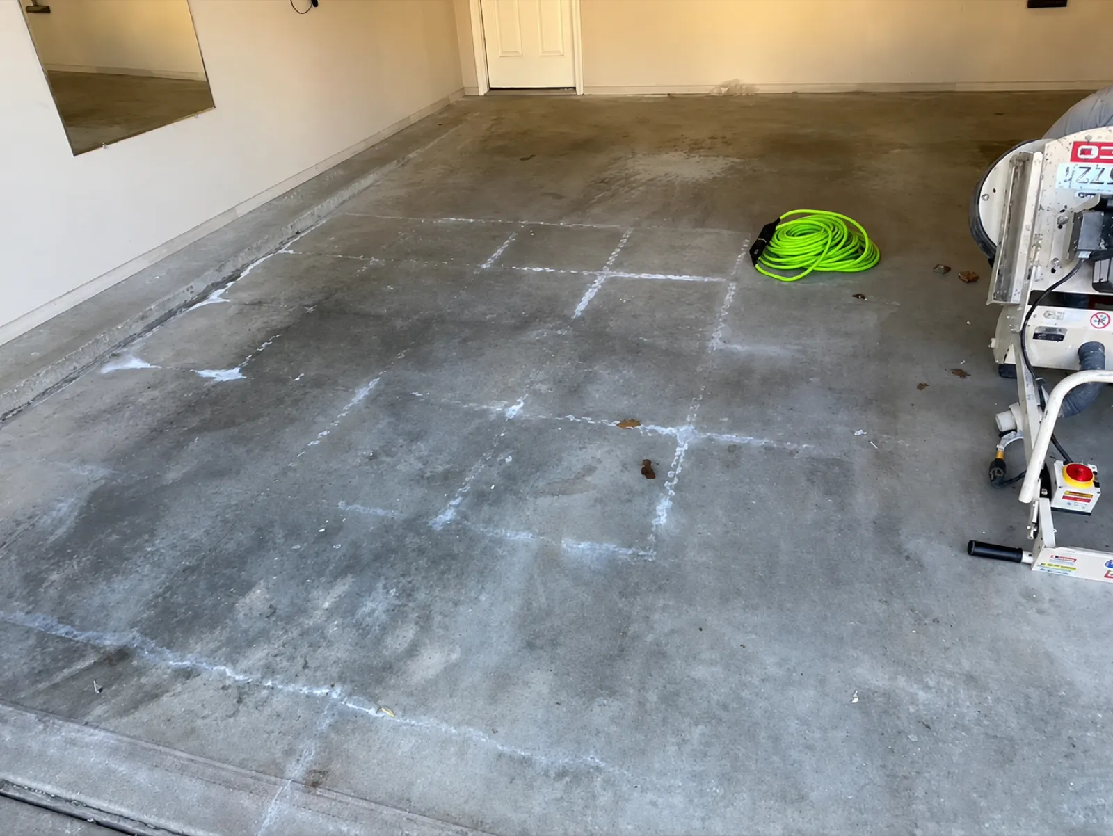 Epoxy Flake Flooring — before — Service Pros, Tulsa metro Oklahoma