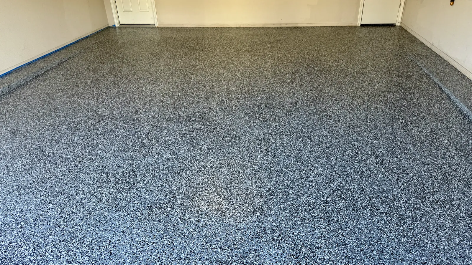 Epoxy Flake Flooring — after — Service Pros, Tulsa metro Oklahoma
