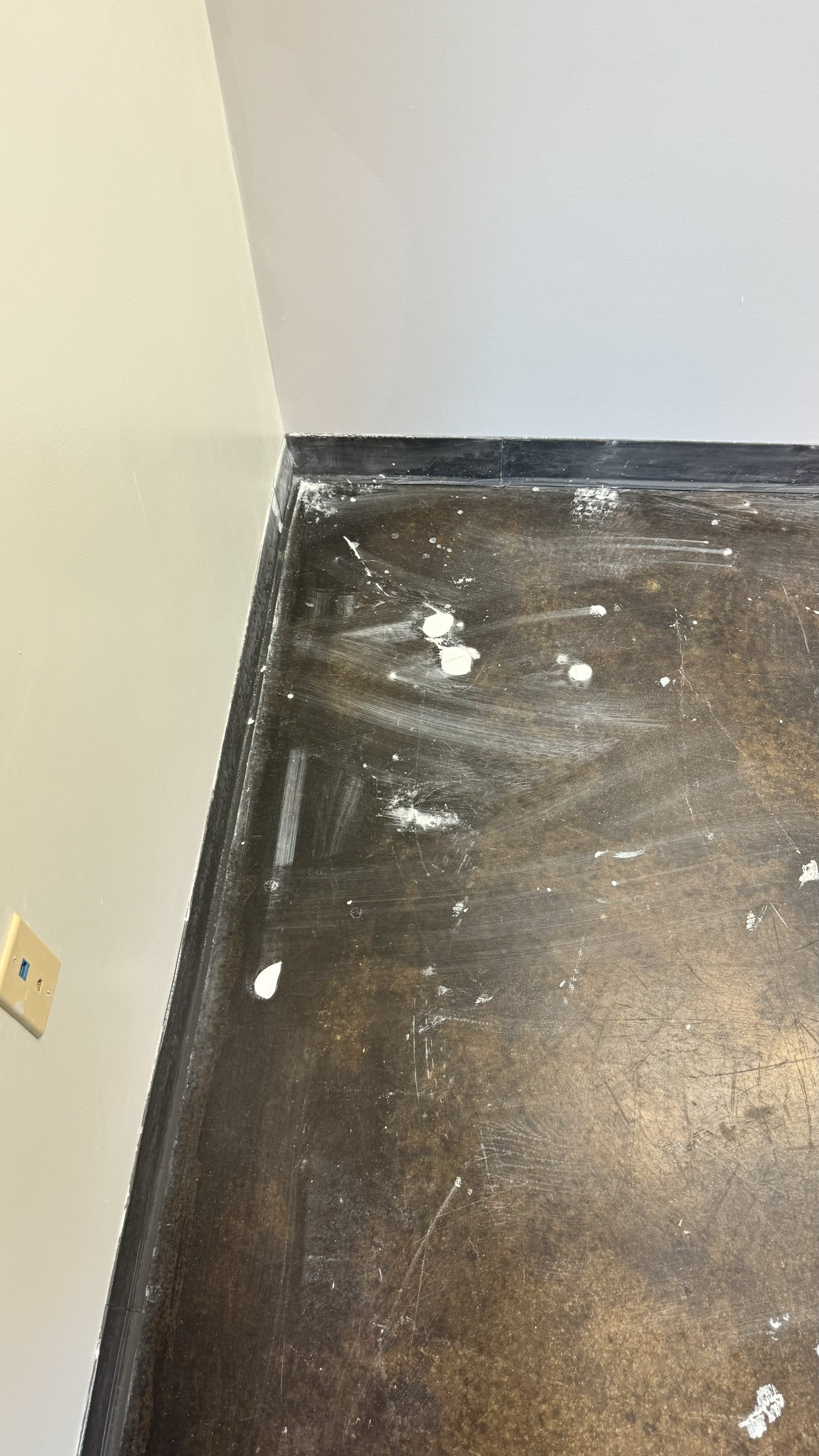 Semi-Gloss Floor Coating — before — Service Pros, Tulsa metro Oklahoma