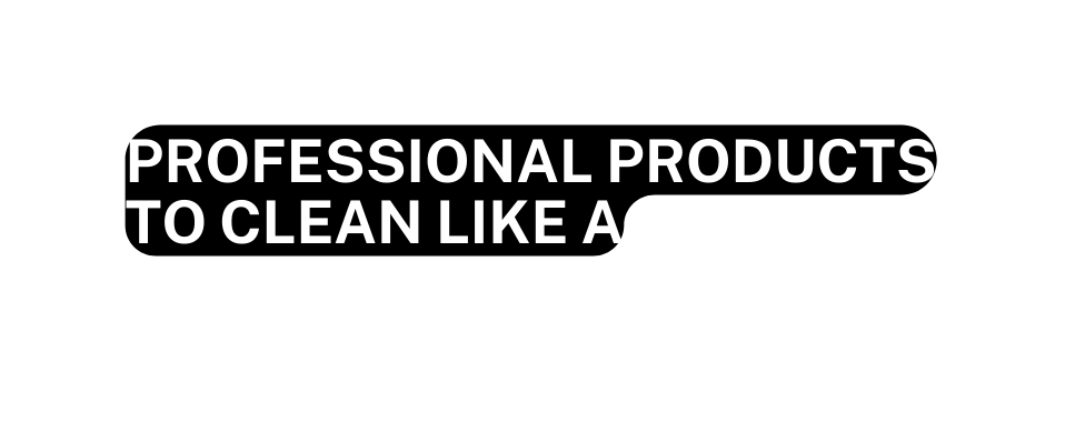 Professional Products to clean like a